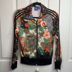 adidas SMALL zip up jacket Floral Print